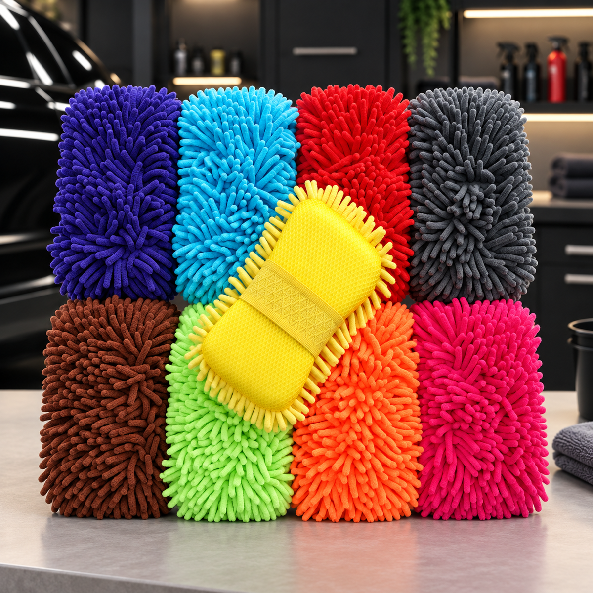 Long-fiber coral wash sponge